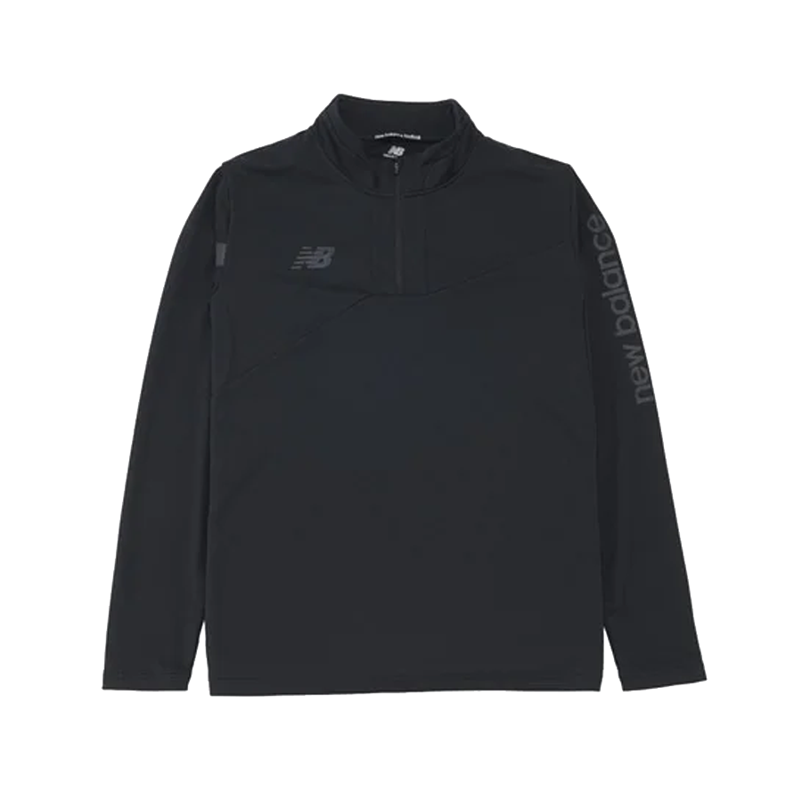 New Balance Black Solid Color Pullover Jacket AMT45211-BK