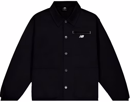 New Balance Black Solid Color Single-Breasted Collar Jacket MJ33502-BK Buy New Balance Black Solid Color Single-Breasted Collar Jacket MJ33502-BK