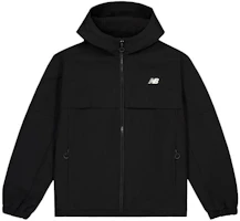 New Balance Black Solid Color Zip-Up Hoodie Jacket AMJ41300-BK New Balance Black Solid Color Zip-Up Hoodie Jacket AMJ41300-BK
