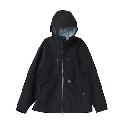 New Balance Black Solid Full-Zip Hoodie Jacket with Pockets NBNMD49013-19
