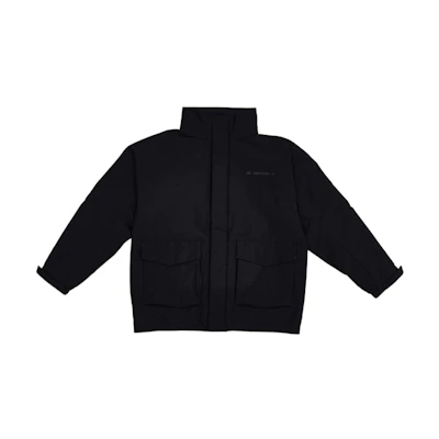 New Balance Black Solid Pocket Casual Stand-Collar Jacket AMJ25008-BK