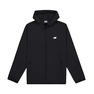 New Balance Black Unisex Zip-Up Hoodie Jacket Casual Sportswear MJ41506-BK