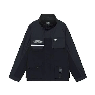 New Balance Black Utility Workwear Outdoor Jacket with Stand Collar NAA3N011-BK