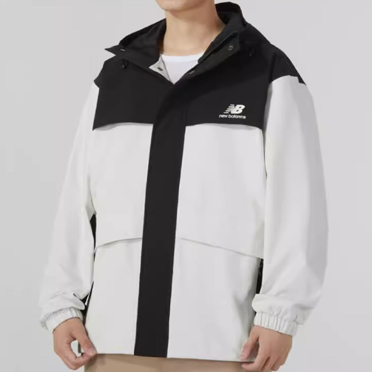 New Balance Black White Knitted Logo Jacket Casual Loose-Fit Fall Winter AMJ33359-CIC 圖 6