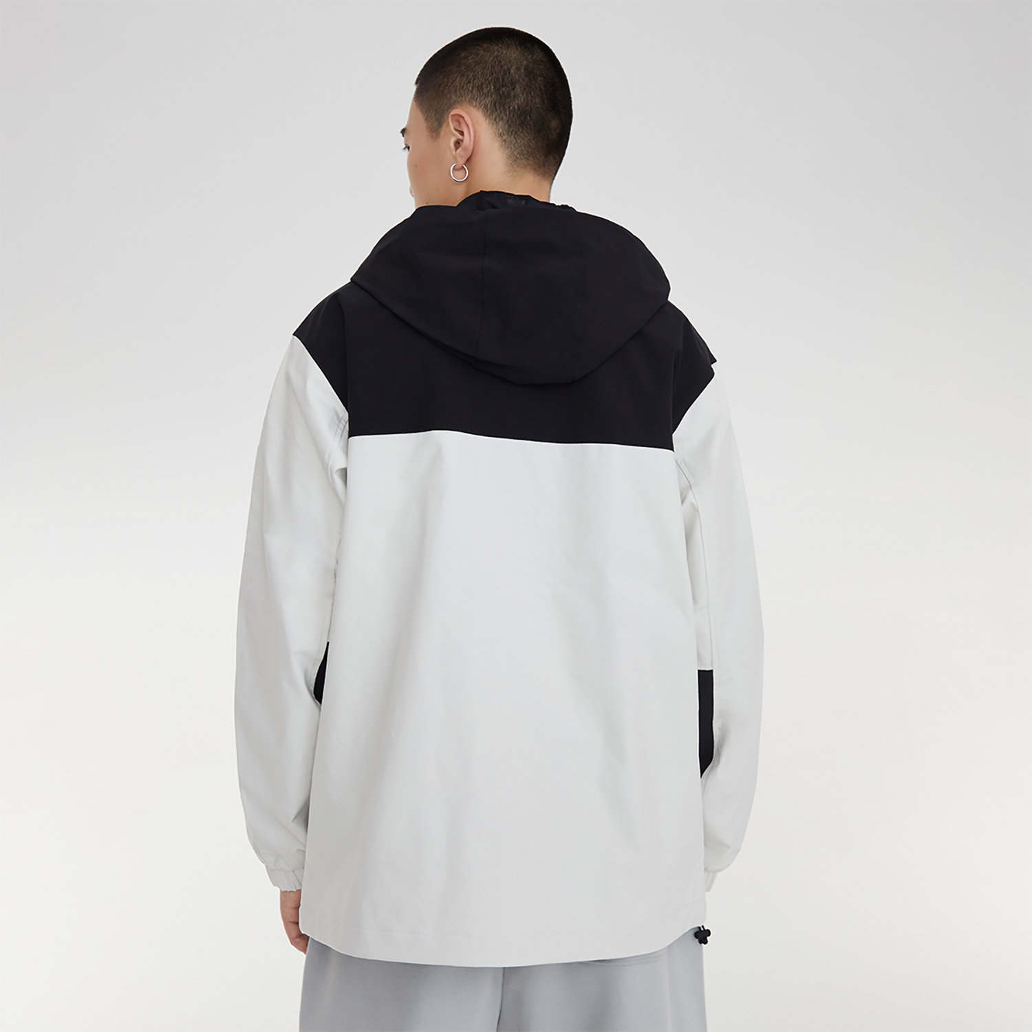 New Balance Black White Knitted Logo Jacket Casual Loose-Fit Fall Winter AMJ33359-CIC 圖 9