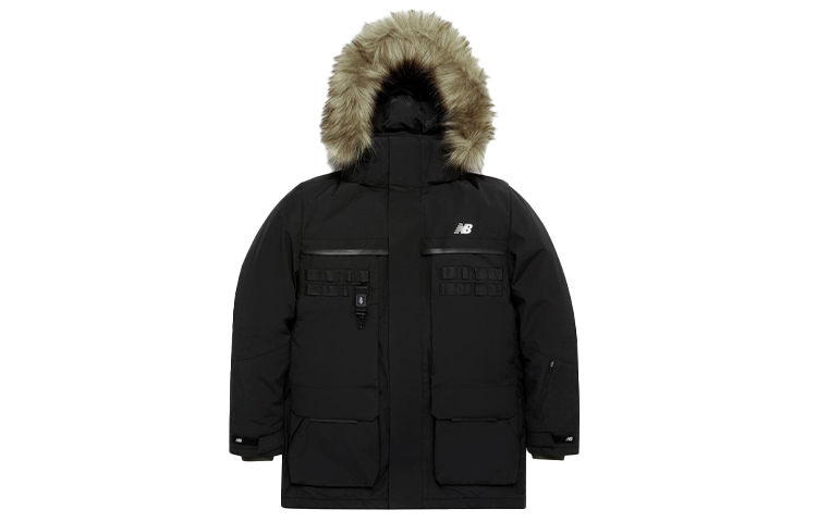 New Balance Black Winter 4-in-1 Multi-Pocket Hooded Down Jacket NP94N011-BK