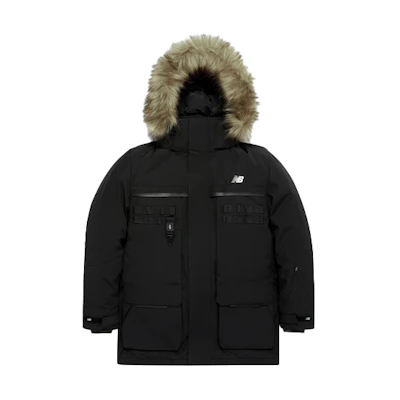 New Balance Black Winter 4-in-1 Multi-Pocket Hooded Down Jacket NP94N011-BK