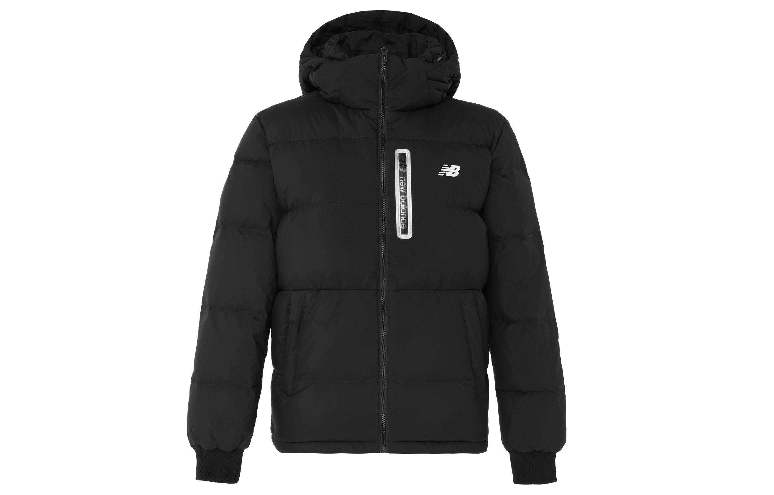 New Balance Black Winter Puffer Jacket with Hood NPA4S031BK