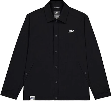 ニューバランス ブラック ウーブンカラー ジャケット ミニマルロゴデザイン NAE22101-BK Buy ニューバランス ブラック ウーブンカラー ジャケット ミニマルロゴデザイン NAE22101-BK