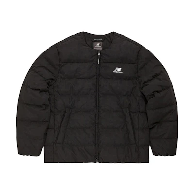 New Balance Black Zip-Up Collarless Long Sleeve Jacket NBNPD42903-19
