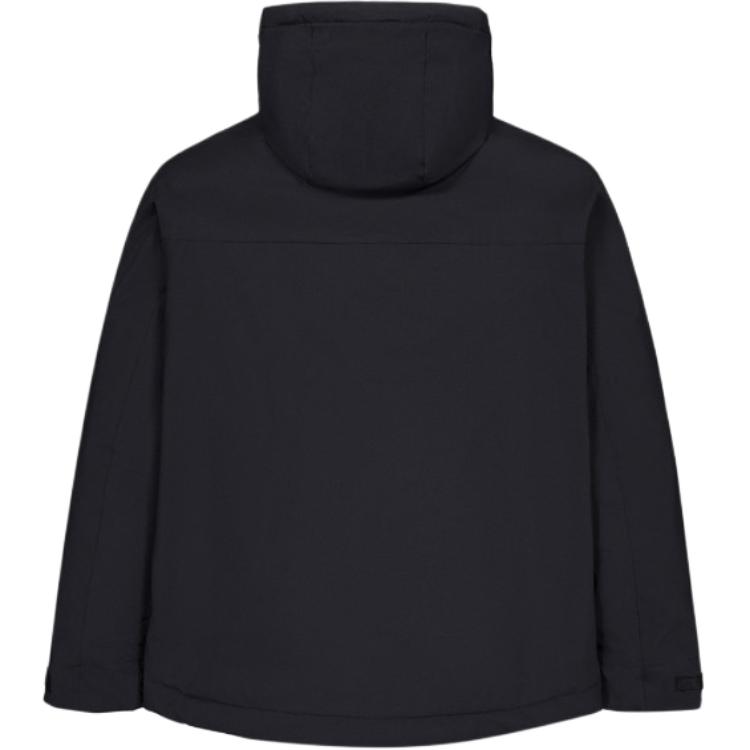 Lookbook New Balance 黑色拉链连帽外套夹克 AMJ43377-BK