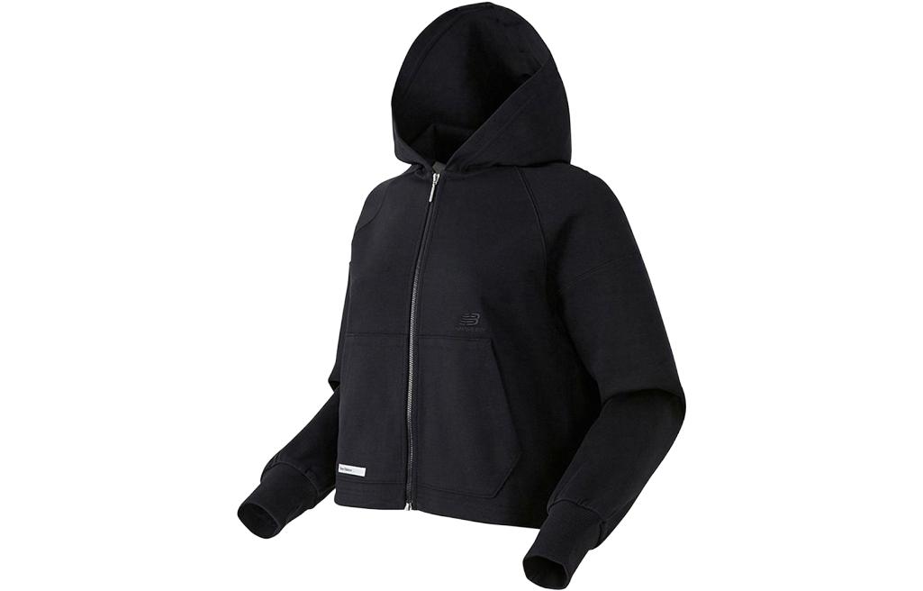 New Balance Black Zip-Up Hoodie Long Sleeve Sweatshirt NBMDC1W222-19