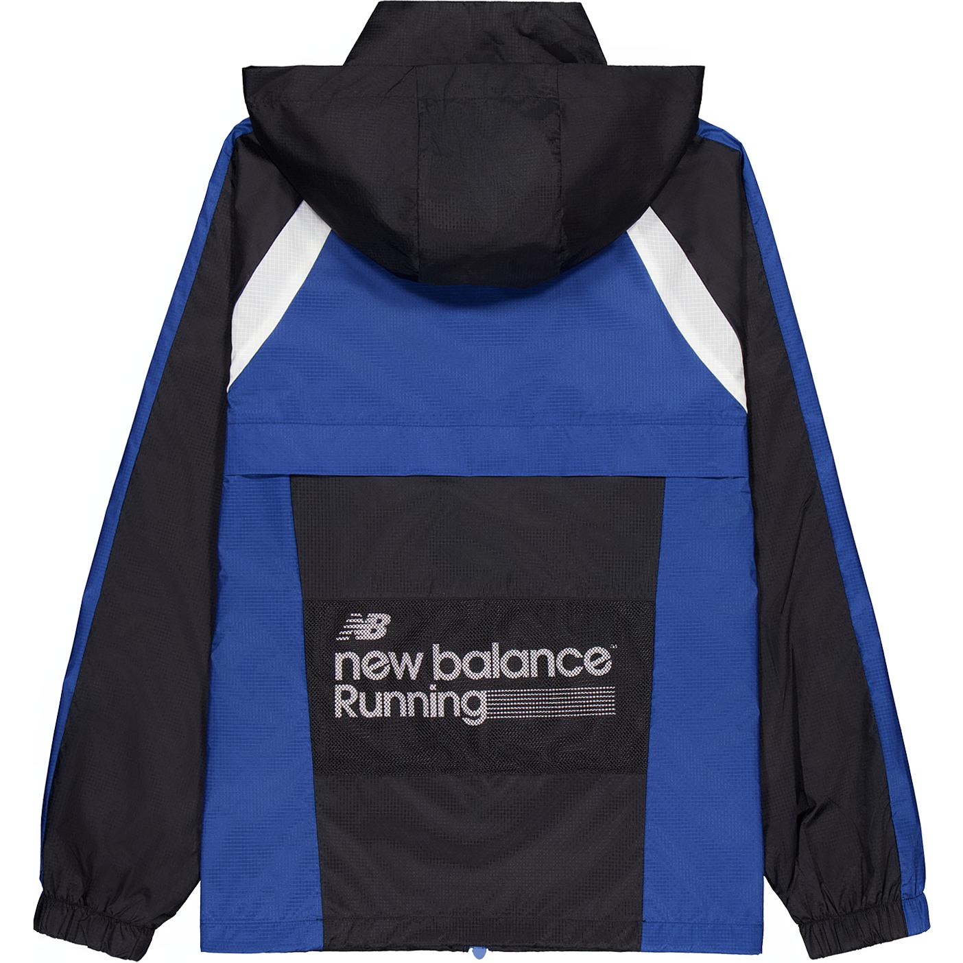 Lookbook New Balance 蓝色标志舒适拉链连帽夹克外套 NAE33091-BL