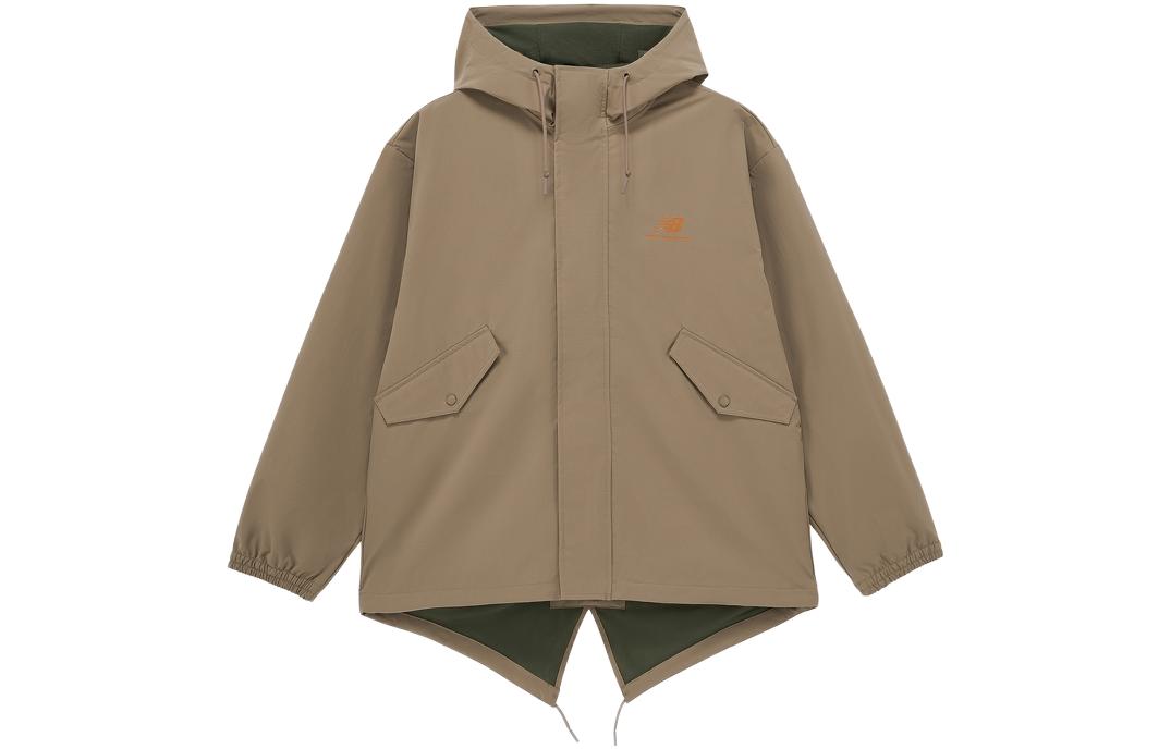 New Balance Brown Casual Logo Hoodie Jacket AMJ31323-DRI