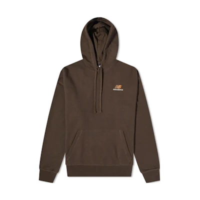 New Balance Brown Logo Embroidered Pullover Sweatshirt Unisex Couple Style UT21500-RHE