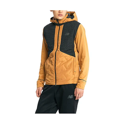 New Balance Brown Panel Relaxed Fit Zip Hoodie Jacket NBMDD4S041-85