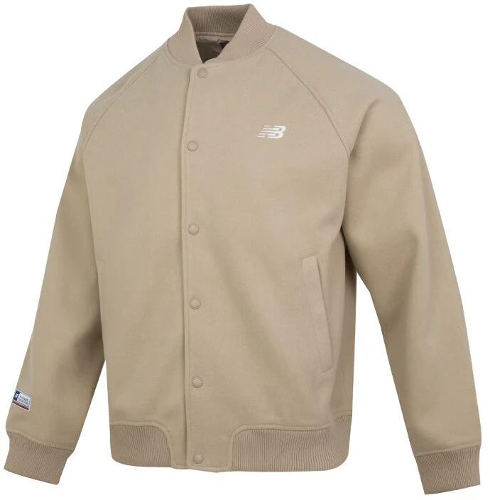 new-balance-brown-single-button-comfortable-stand-collar-jacket-nme-11051-bei
