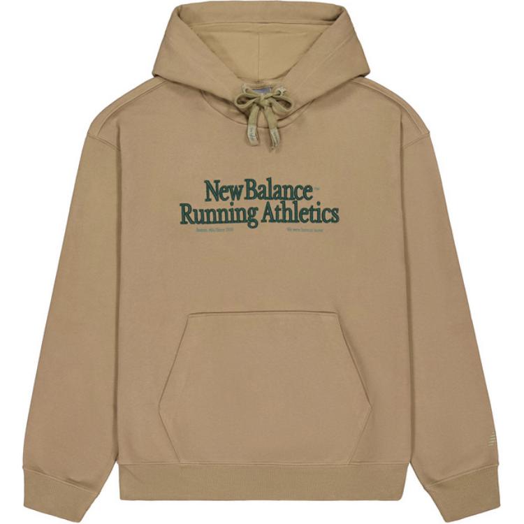 New Balance Casual Comfy Hoodie in Dark Khaki NCE31091-DB