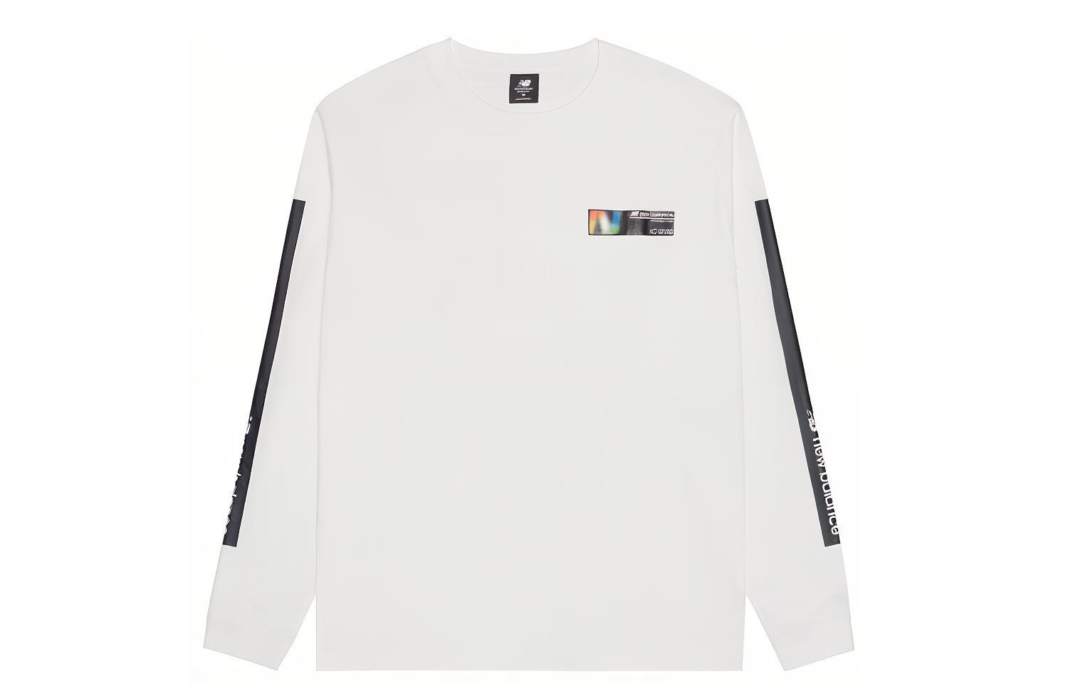 New Balance Casual Crewneck Pullover Sweatshirt White AMT03528-WT