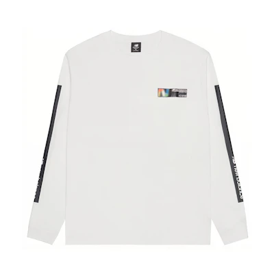 New Balance Casual Crewneck Pullover Sweatshirt White AMT03528-WT