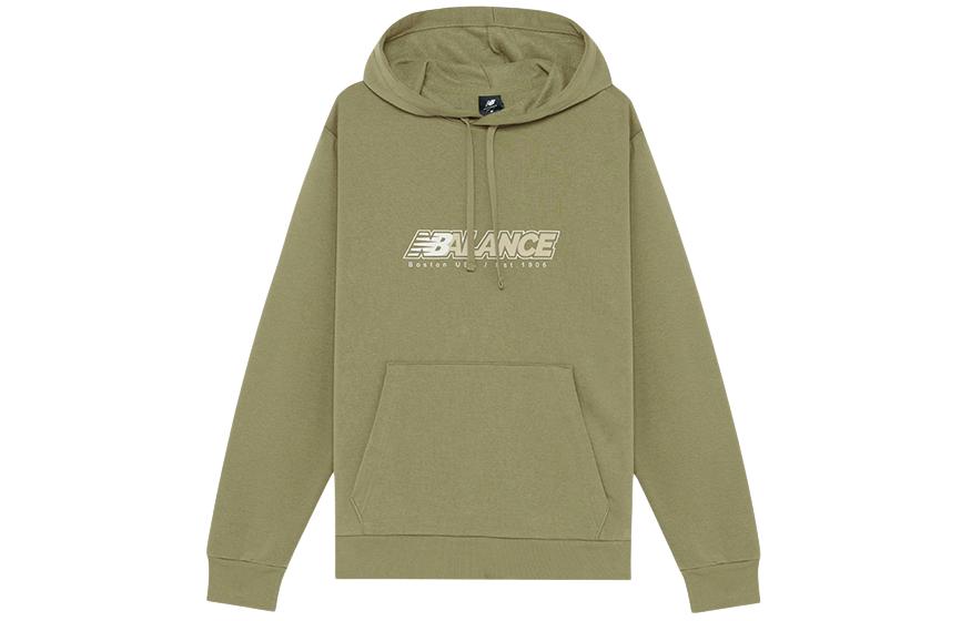 New Balance Casual Fleece Hoodie Khaki Color AMT13340-OV