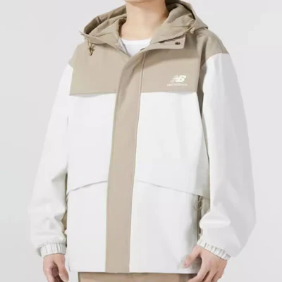 New Balance Jaket Knit Kasual Khaki dengan Logo Warna - Gaya Musim Gugur/Dingin AMJ33359-BNN Details for New Balance Jaket Knit Kasual Khaki dengan Logo Warna - Gaya Musim Gugur/Dingin AMJ33359-BNN