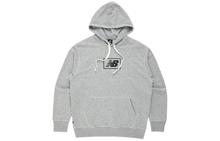 New Balance Casual Letter Print Hoodie Gray Long Sleeve NBN0DBS0-21