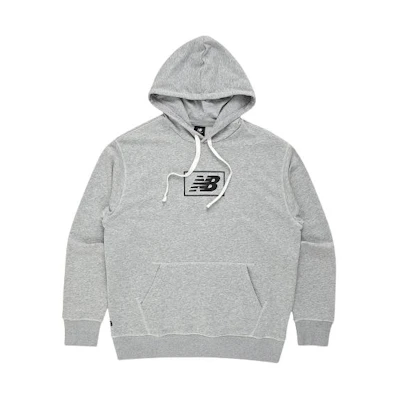 New Balance Casual Letter Print Hoodie Gray Long Sleeve NBN0DBS0-21