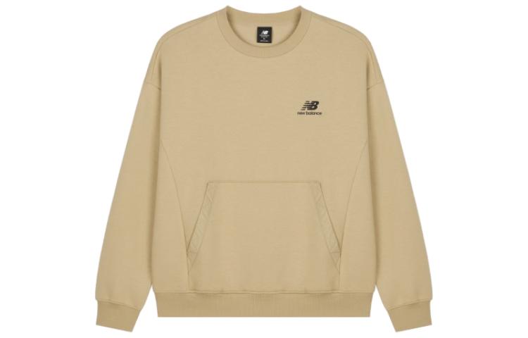 New Balance Casual Pullover Fleece Sweatshirt Yellow AMT23359-INC