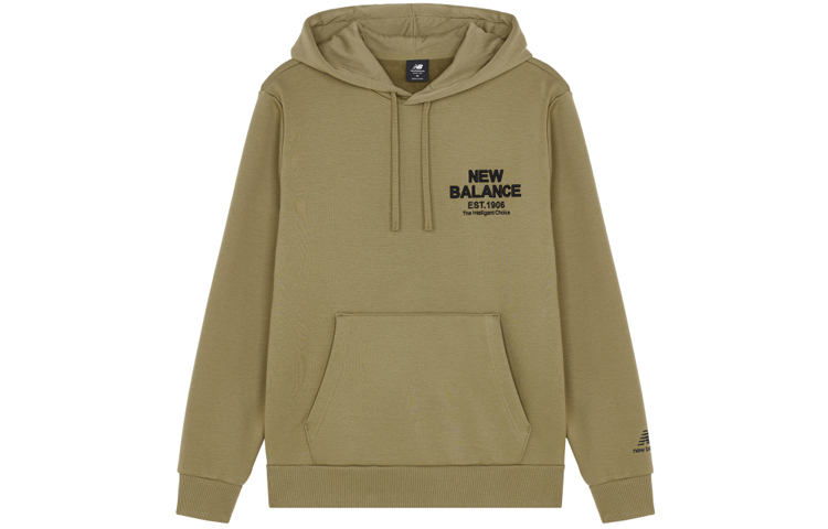 New Balance Casual Pullover Hoodie Brown Long Sleeve AMT14317-OV
