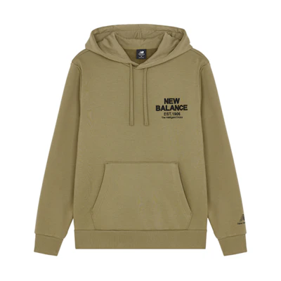 New Balance Casual Pullover Hoodie Brown Long Sleeve AMT14317-OV
