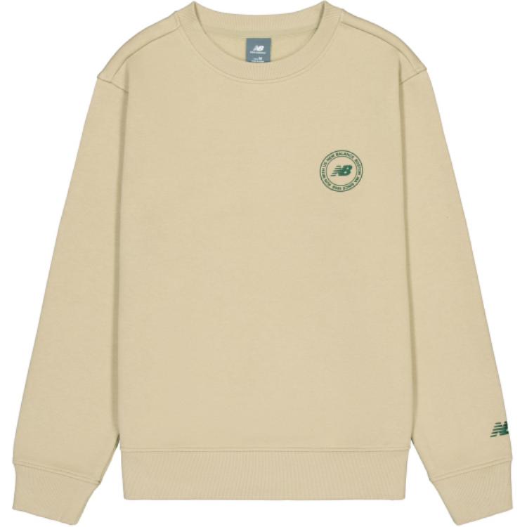 New Balance Casual Pullover Sweatshirt Khaki AMT43366-INC