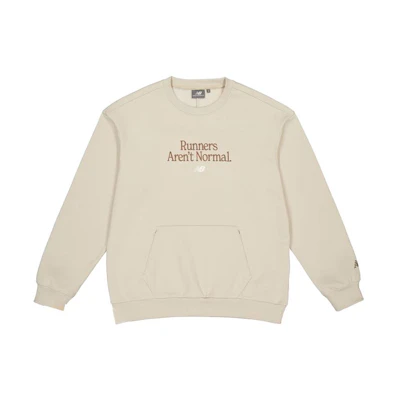 New Balance Casual Pullover Sweatshirt Khaki Color NCD45101-LBE