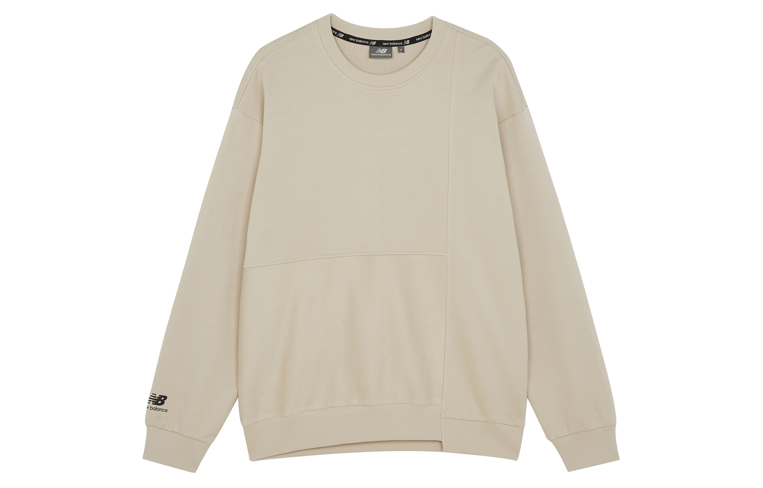 New Balance Casual Pullover Sweatshirt Unisex Couple Style - Brown 5CB42103-BEI