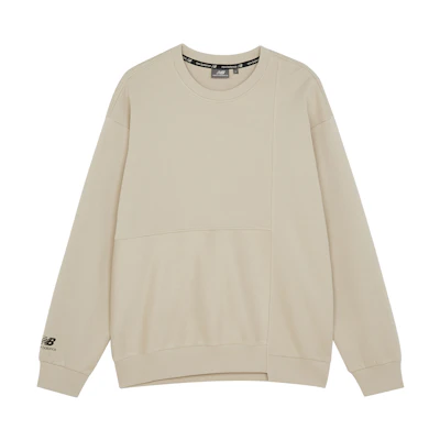 New Balance Casual Pullover Sweatshirt Unisex Couple Style - Brown 5CB42103-BEI