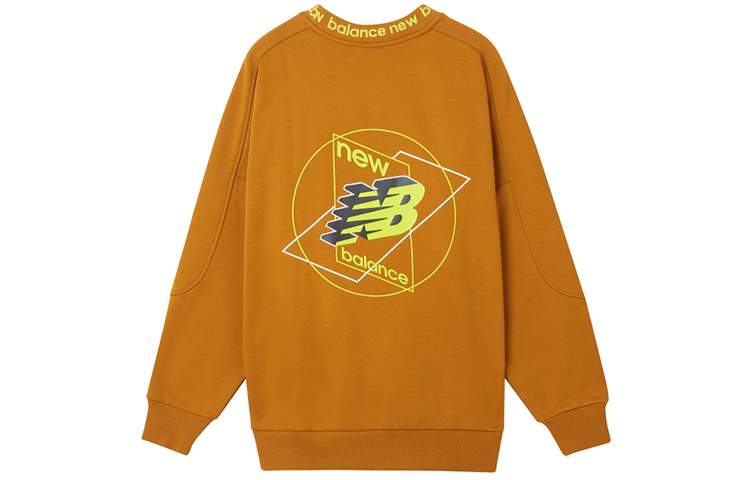 New Balance Casual Pullover Sweatshirt Yellow AMT04365-PKN