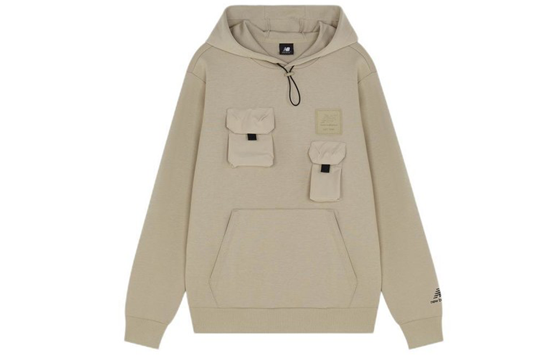 New Balance Casual Solid Pullover Sweatshirt Khaki Color AMT13385-TWF
