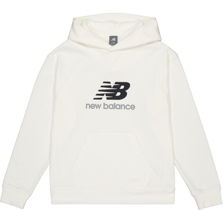 New Balance Casual Unisex Letter Hoodie in Sea Salt White AMT41655-SST