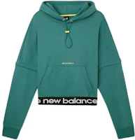 New Balance Casual Unisex Short Sweatshirt - Green AWT03362-SEL New Balance Casual Unisex Short Sweatshirt - Green AWT03362-SEL