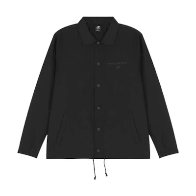 New Balance Classic Evergreen Coach Jacket Black Unisex Casual Fall Apparel AMJ21551-BK