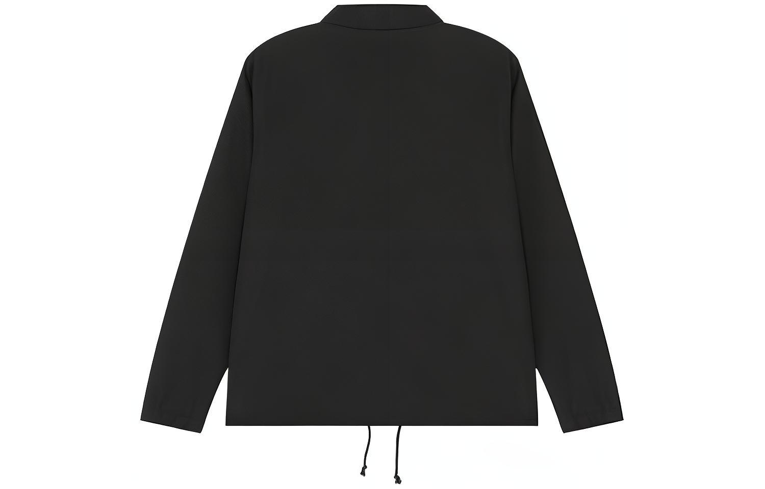 Lookbook New Balance 經典常青教練外套 黑色 男女休閒秋季服飾 AMJ21551-BK