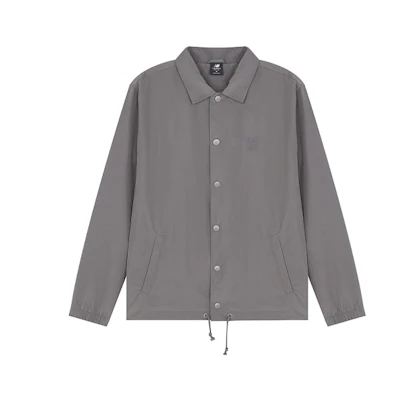 New Balance Classic Evergreen Coach Jacket Gray Unisex AMJ21551-CEL