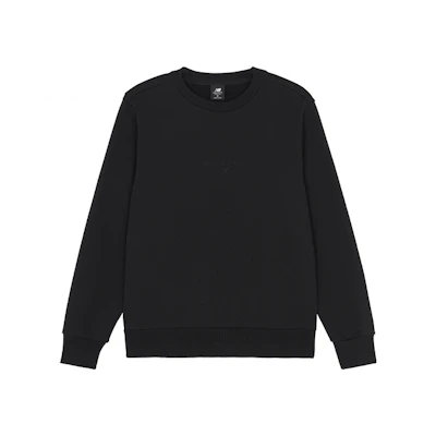 New Balance Classic Evergreen Heavyweight Pullover Crewneck Sweatshirt Black Unisex AMT21555-BK