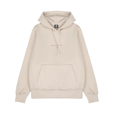 New Balance Classic Evergreen Unisex Pullover Hoodie Knit Beige - Fall Collection AMT21570-PEB