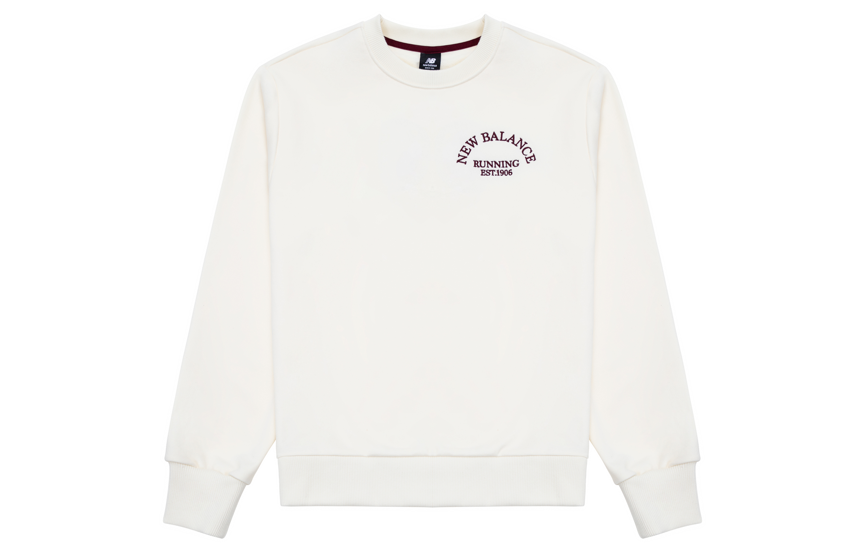 New Balance Classic Logo Oversized Crewneck Sweatshirt Unisex - White AMT31311-CIC