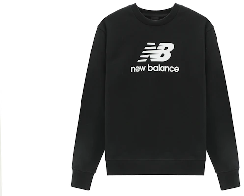 New Balance 復古黑色圓領衛衣 經典Logo 男女適穿 AMT31538-BK Buy New Balance 復古黑色圓領衛衣 經典Logo 男女適穿 AMT31538-BK