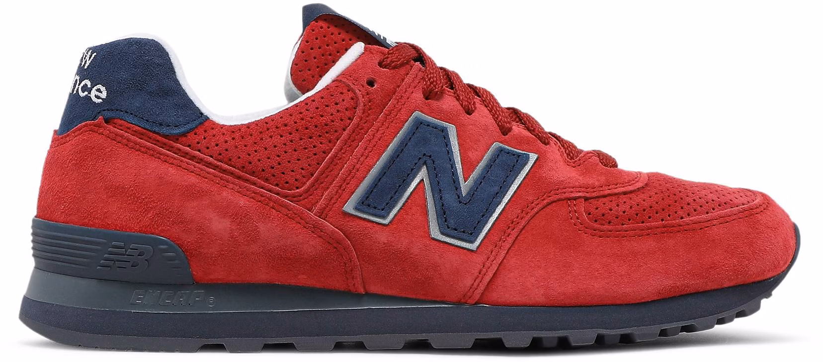 Red and 2025 navy sneakers