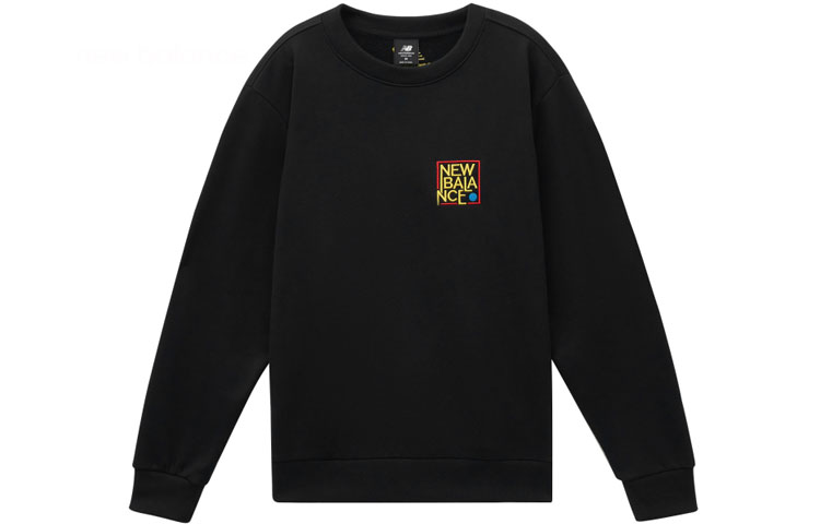 New Balance CNY Chinese New Year Embroidered Logo Crewneck Sweatshirt Black AMT11309-BK