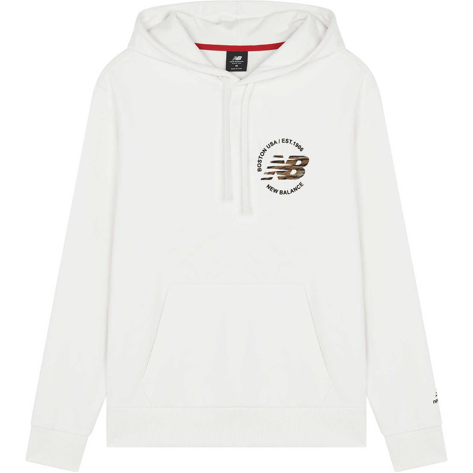 New Balance CNY Hoodie White - Lunar New Year Logo Pullover AMT21351-IV