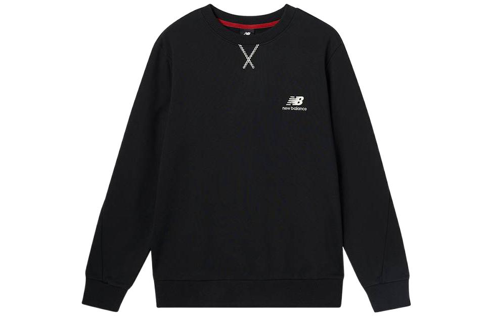 New Balance CNY Logo Embroidered Crewneck Sweatshirt Men’s Black AMT31571-BK